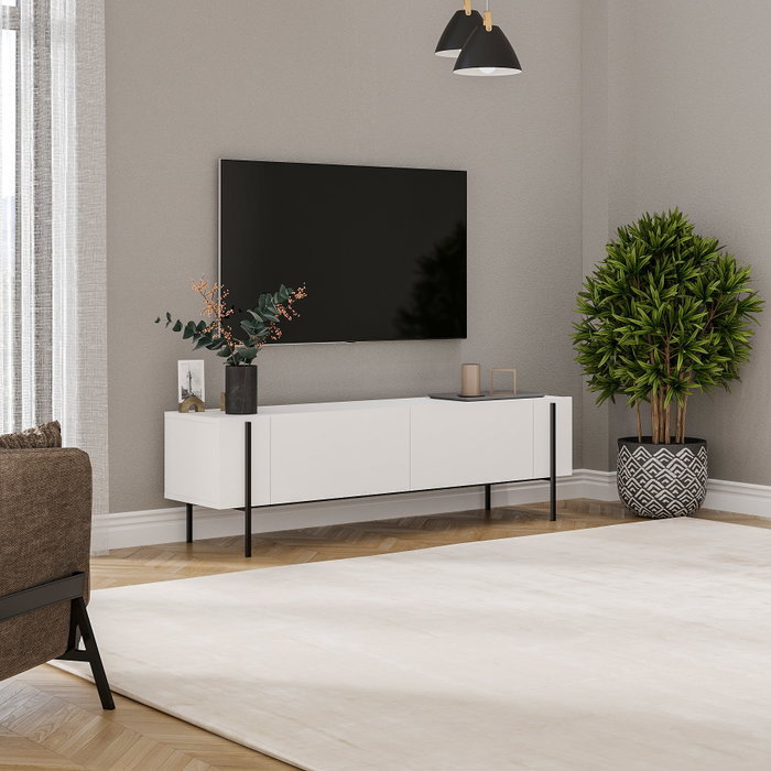Hanah Home Herman Soporte de TV Blanco Hanah Home Herman Soporte de TV Blanco